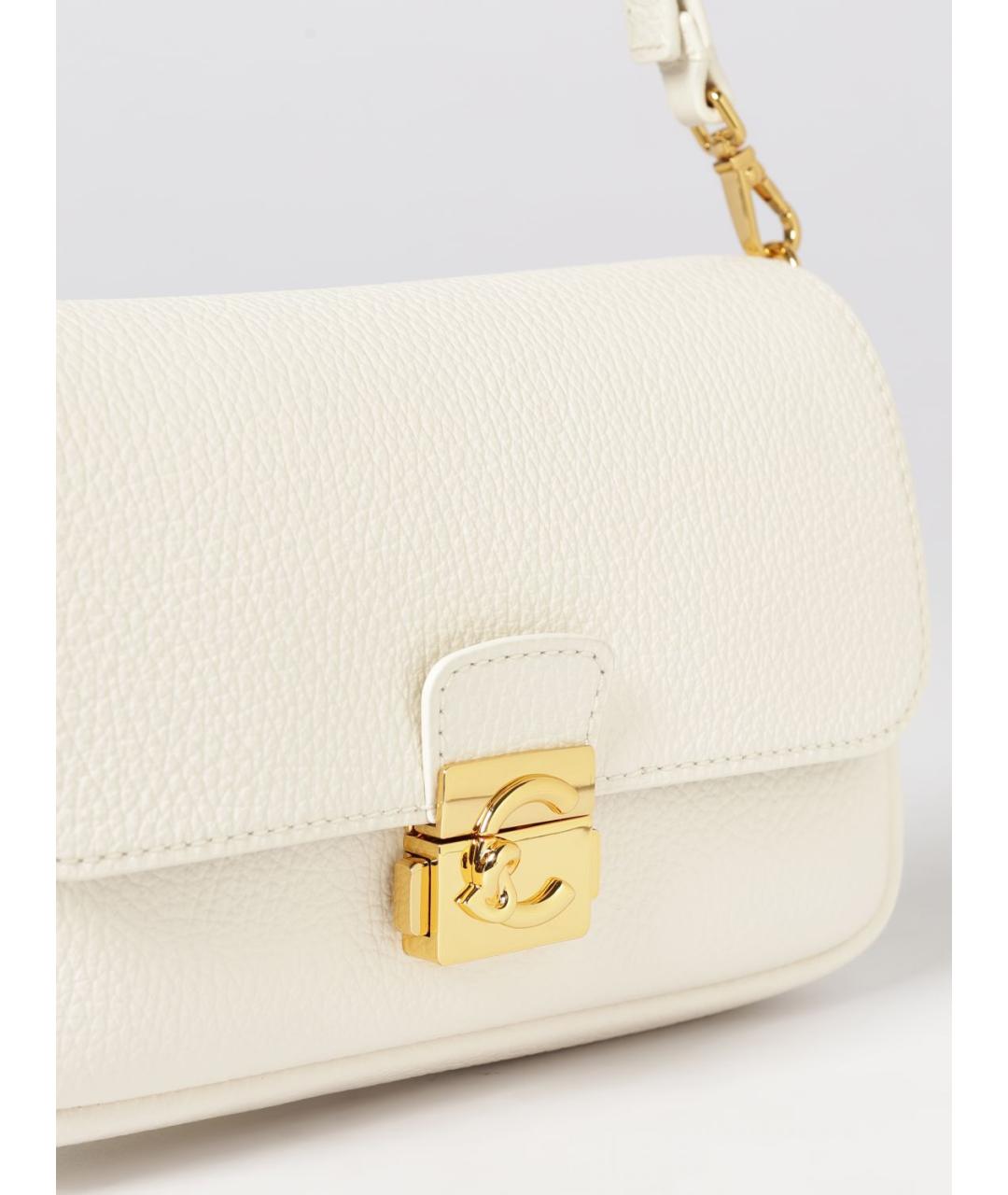 COCCINELLE Белая кожаная сумка через плечо, фото 3