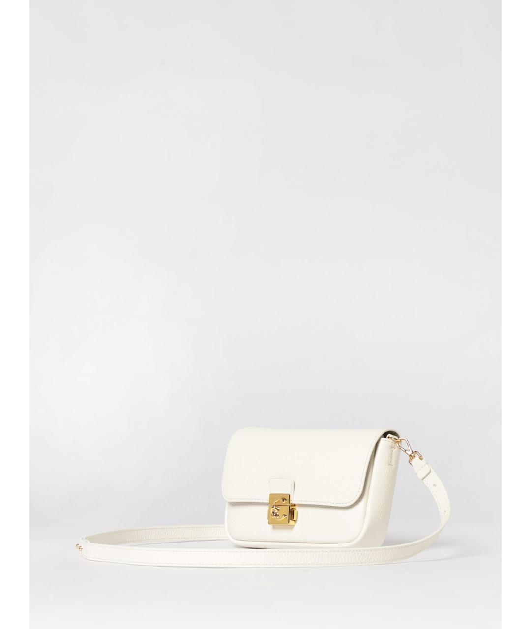 COCCINELLE Белая кожаная сумка через плечо, фото 4