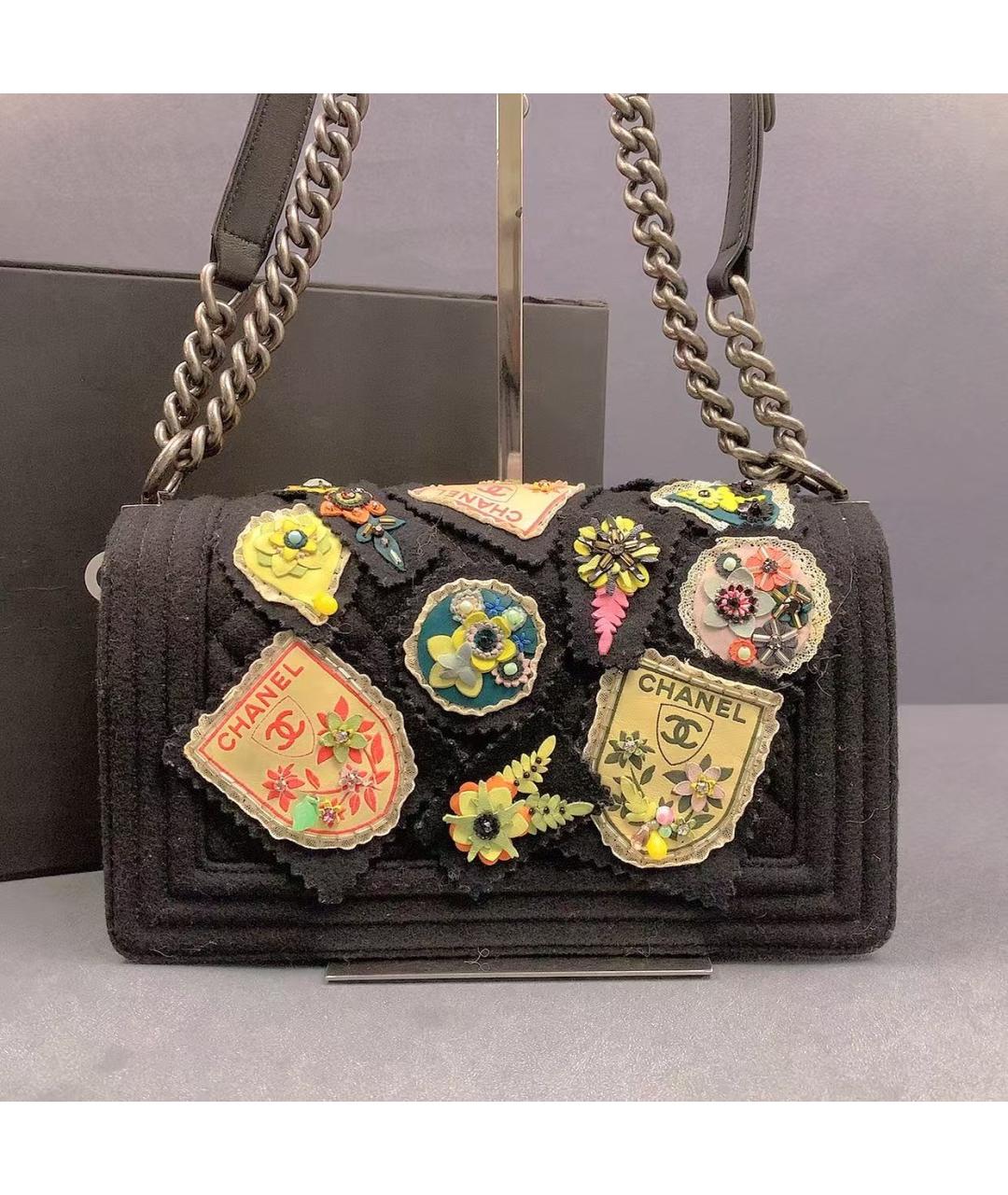 CHANEL Черная сумка через плечо, фото 3