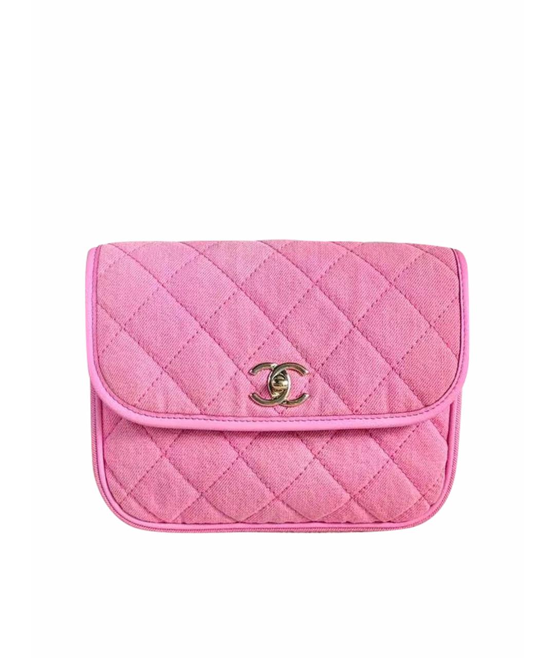 CHANEL Розовая кожаная сумка через плечо, фото 1