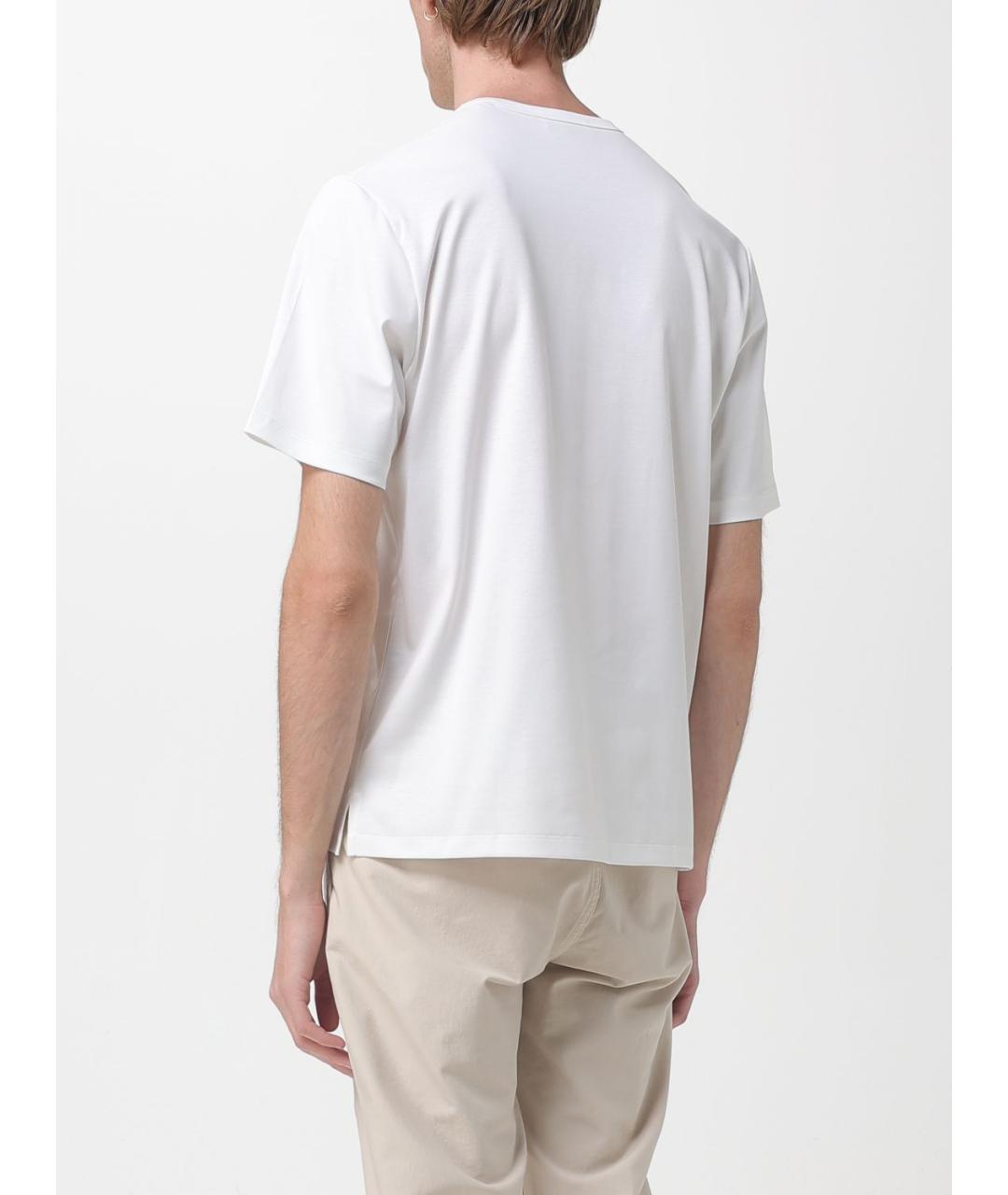 AGNONA Белая хлопковая футболка, фото 2