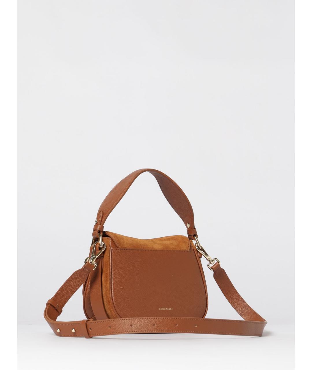 COCCINELLE Коричневая замшевая сумка через плечо, фото 2