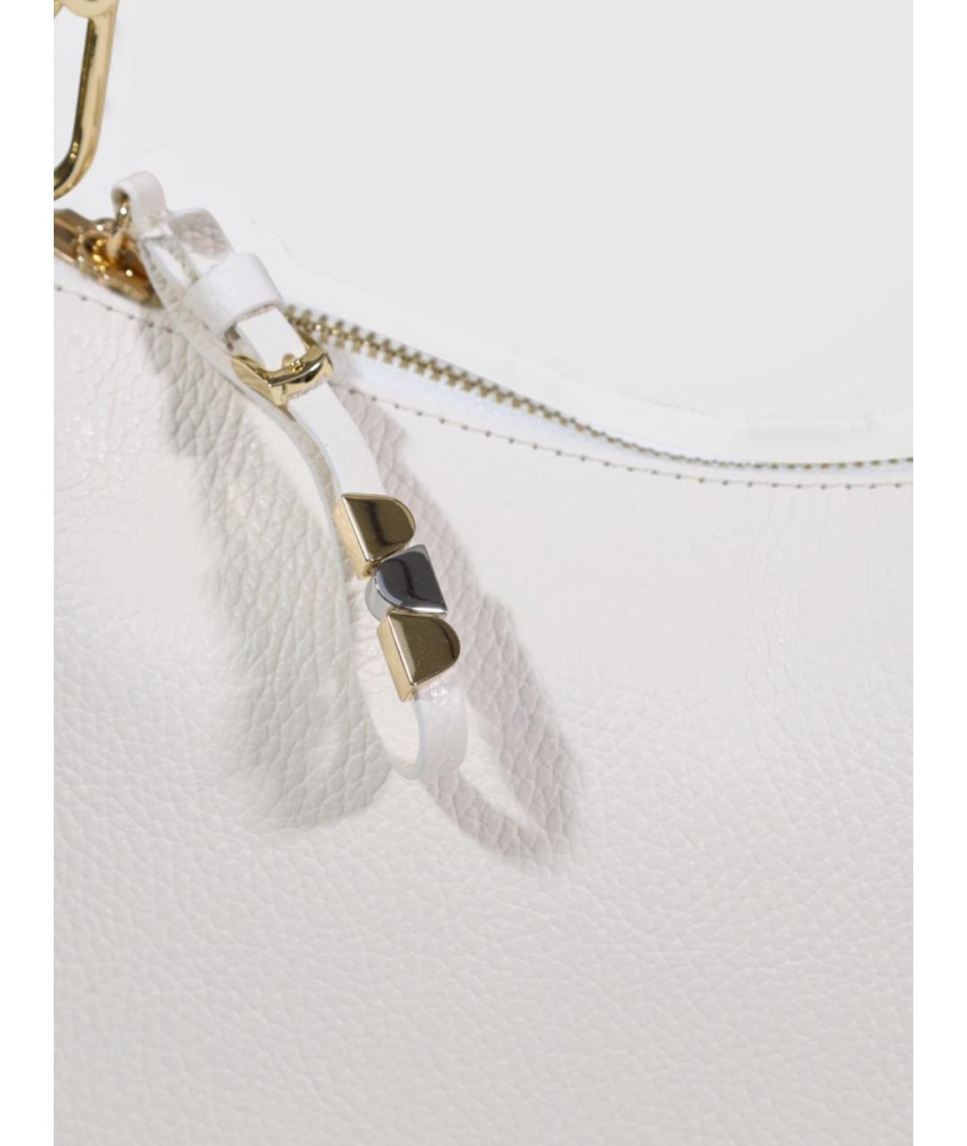 COCCINELLE Белая кожаная сумка через плечо, фото 3