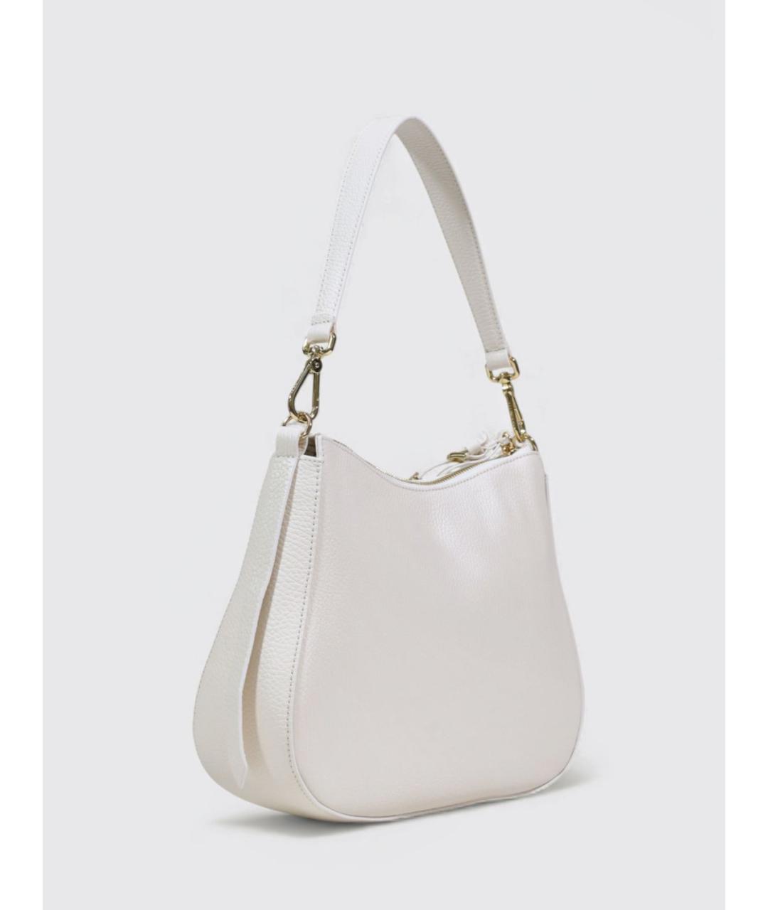 COCCINELLE Белая кожаная сумка через плечо, фото 2