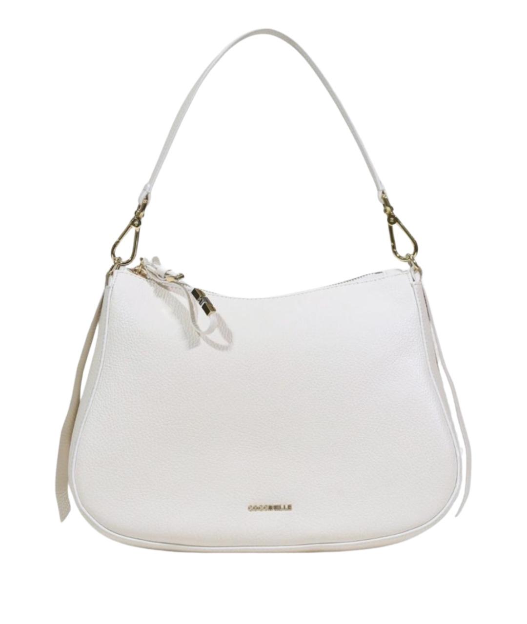 COCCINELLE Белая кожаная сумка через плечо, фото 1