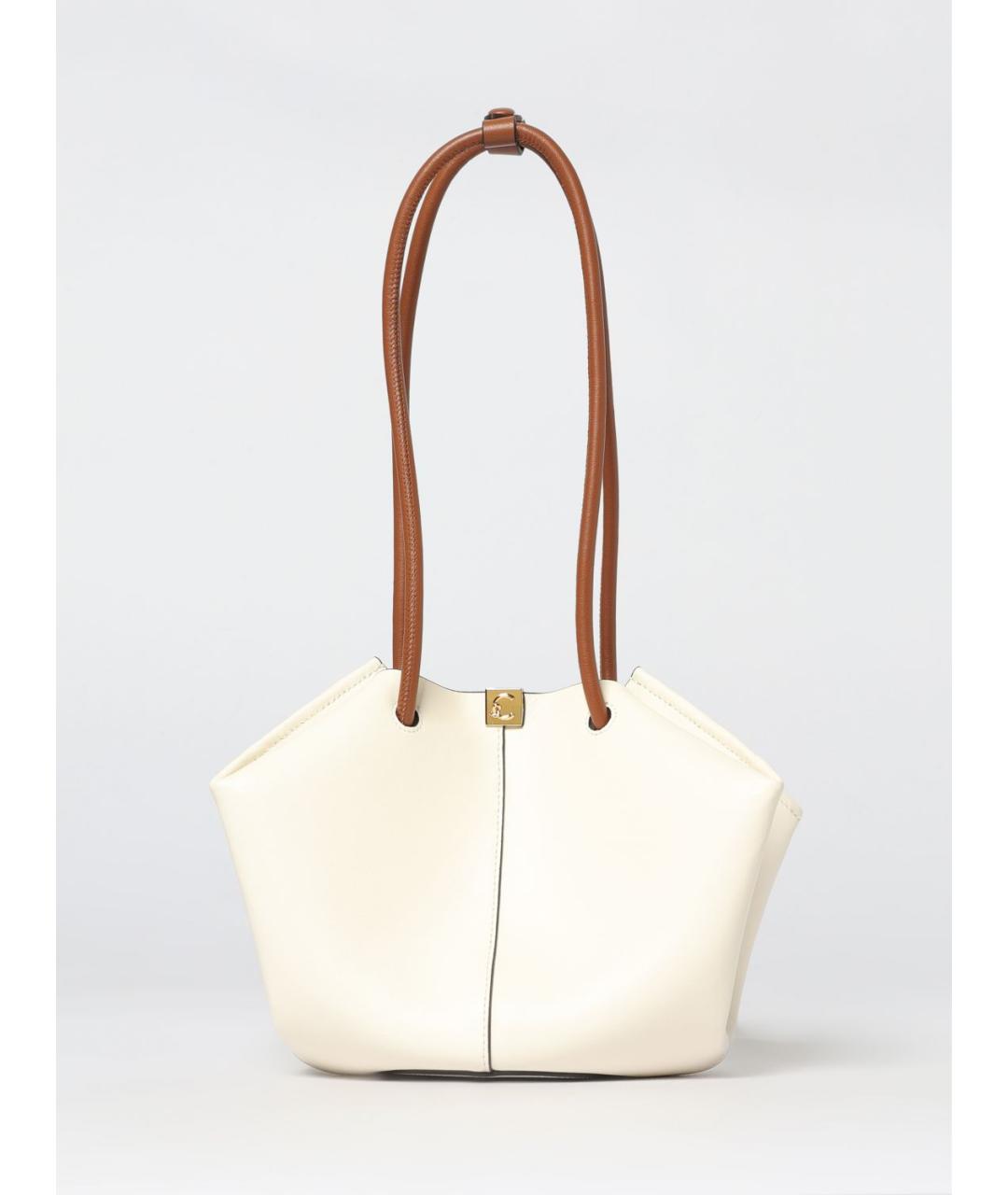 COCCINELLE Бежевая кожаная сумка через плечо, фото 4