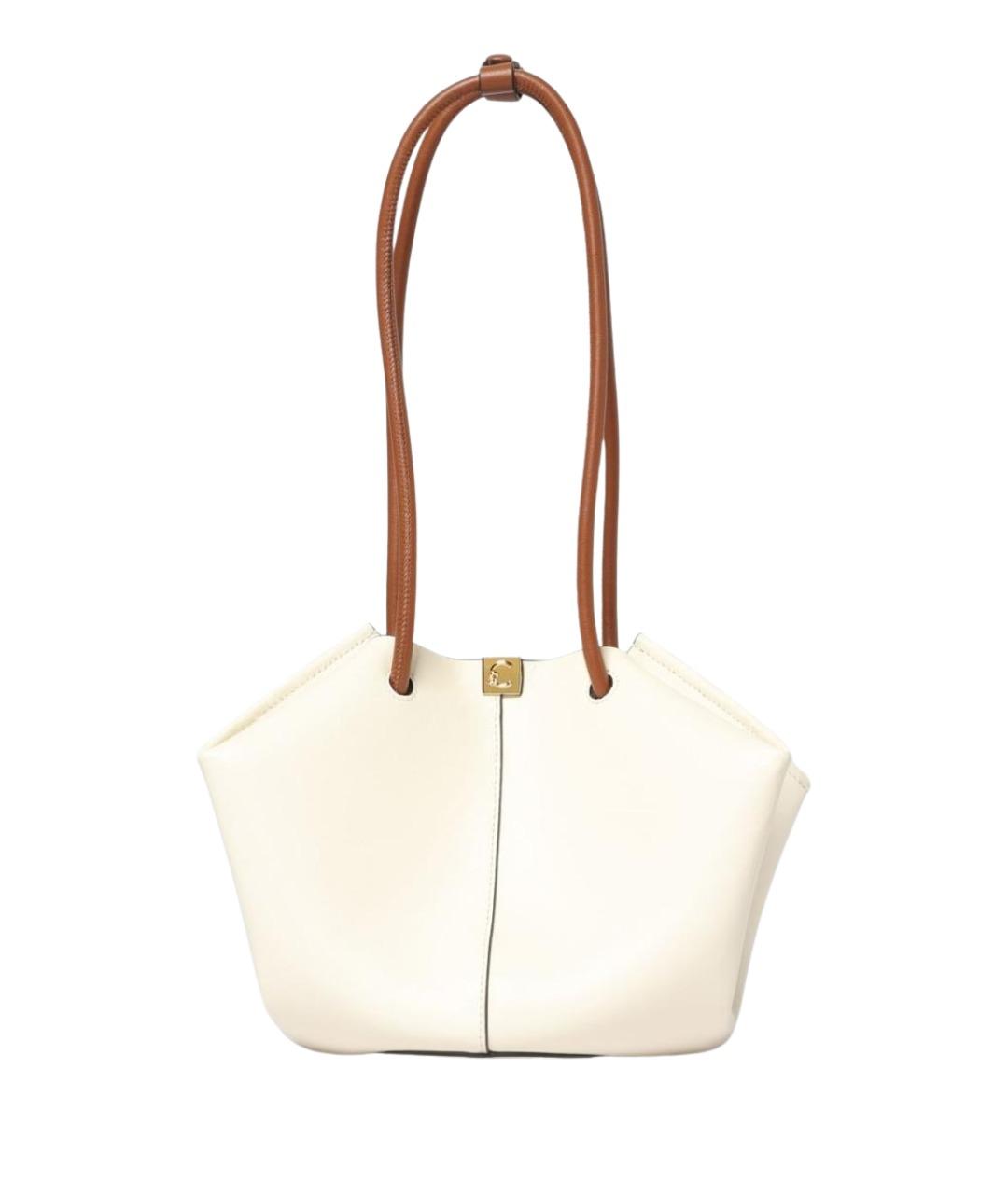 COCCINELLE Бежевая кожаная сумка через плечо, фото 1