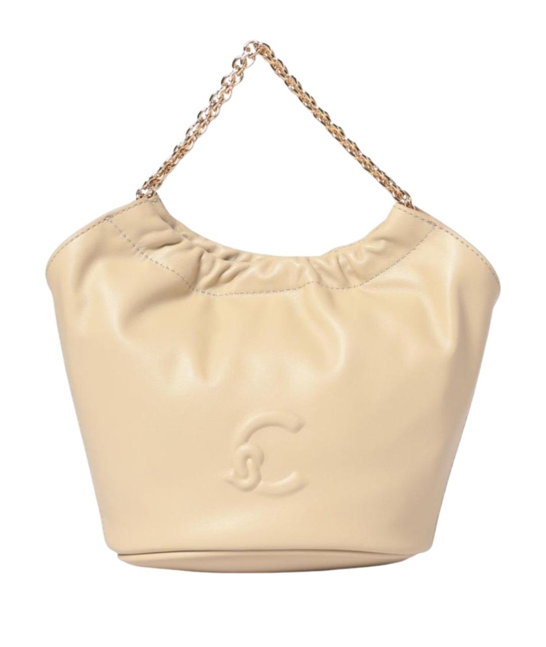 COCCINELLE Бежевая кожаная сумка через плечо, фото 1