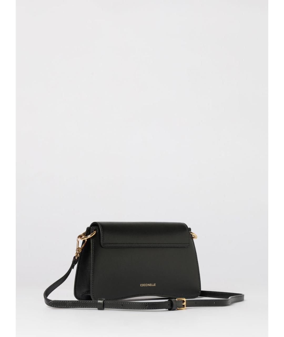 COCCINELLE Черная кожаная сумка через плечо, фото 2