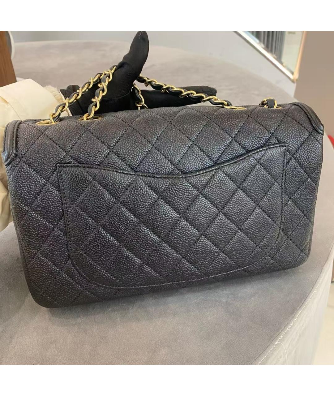 CHANEL Черная кожаная сумка через плечо, фото 3