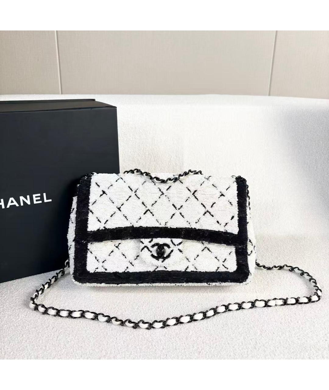 CHANEL Белая сумка через плечо, фото 2