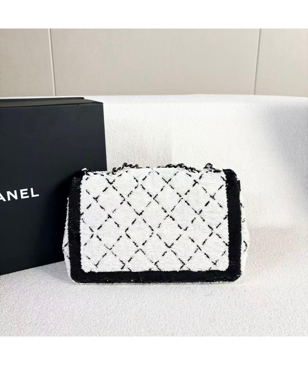 CHANEL Белая сумка через плечо, фото 3