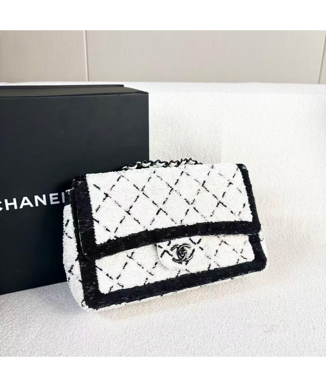 CHANEL Белая сумка через плечо, фото 4