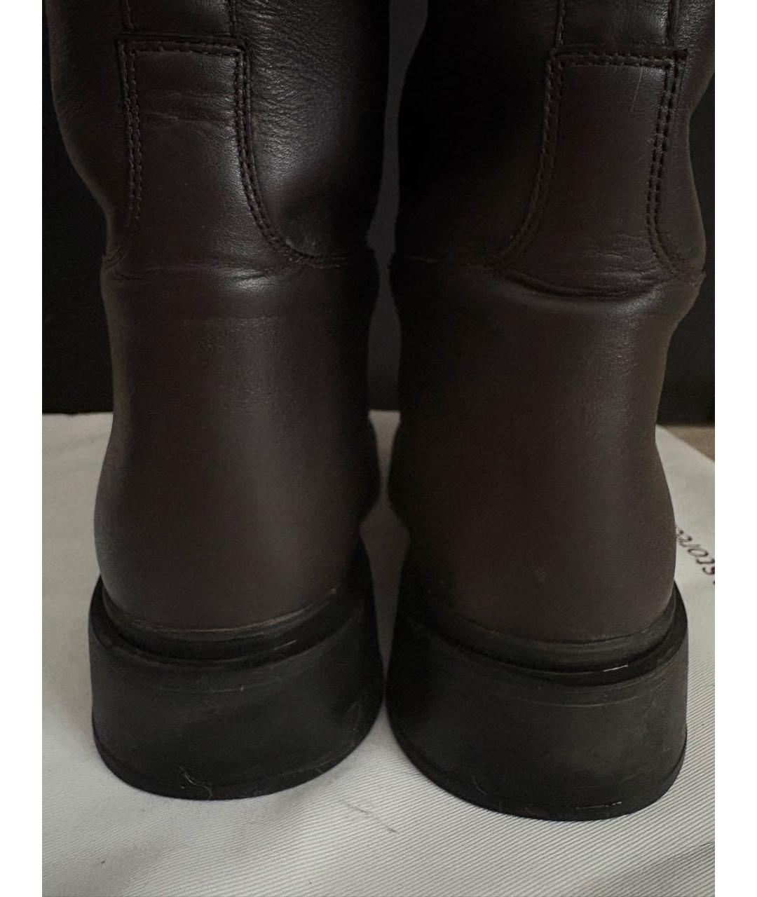 12 STOREEZ Коричневые кожаные сапоги, фото 2