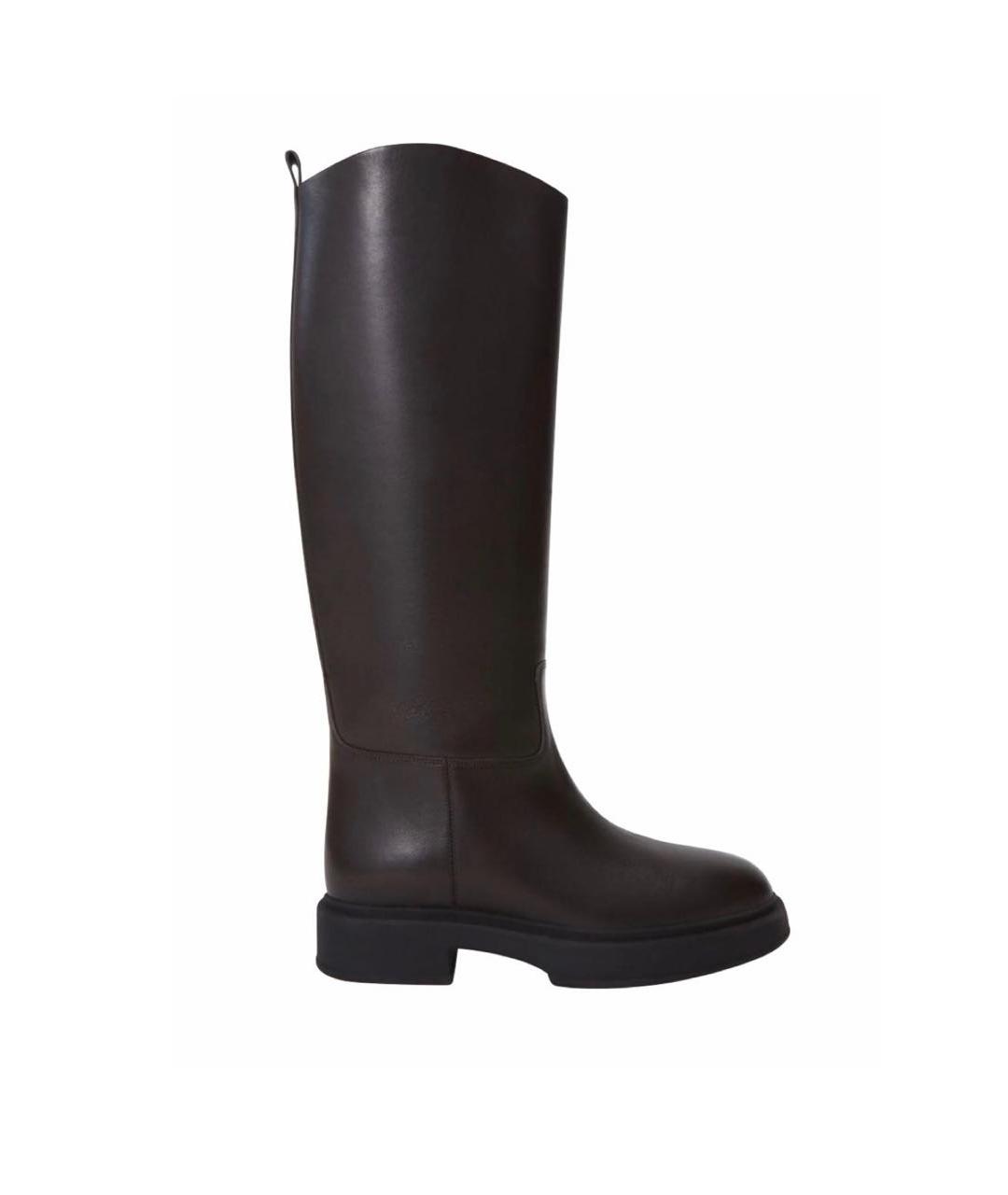 12 STOREEZ Коричневые кожаные сапоги, фото 3