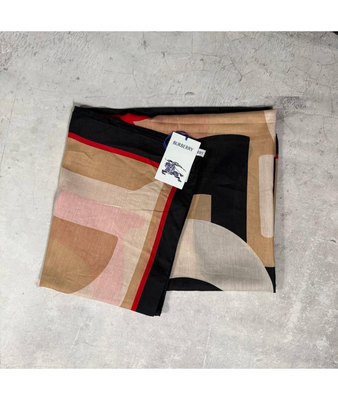 BURBERRY Бежевый кашемировый платок, фото 5