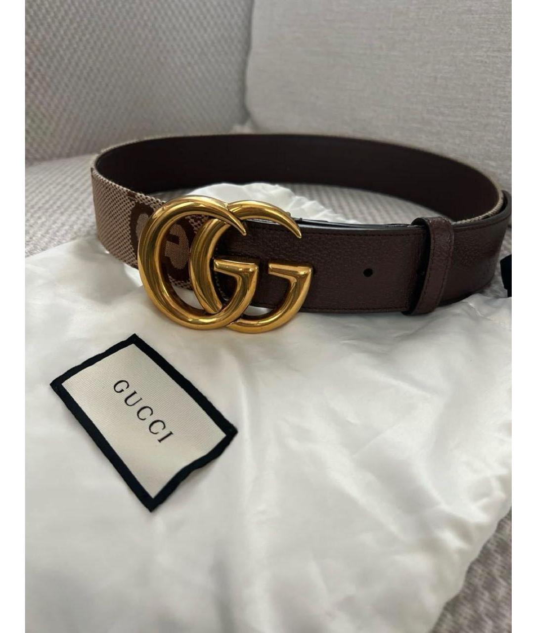 GUCCI Коричневый кожаный ремень, фото 5