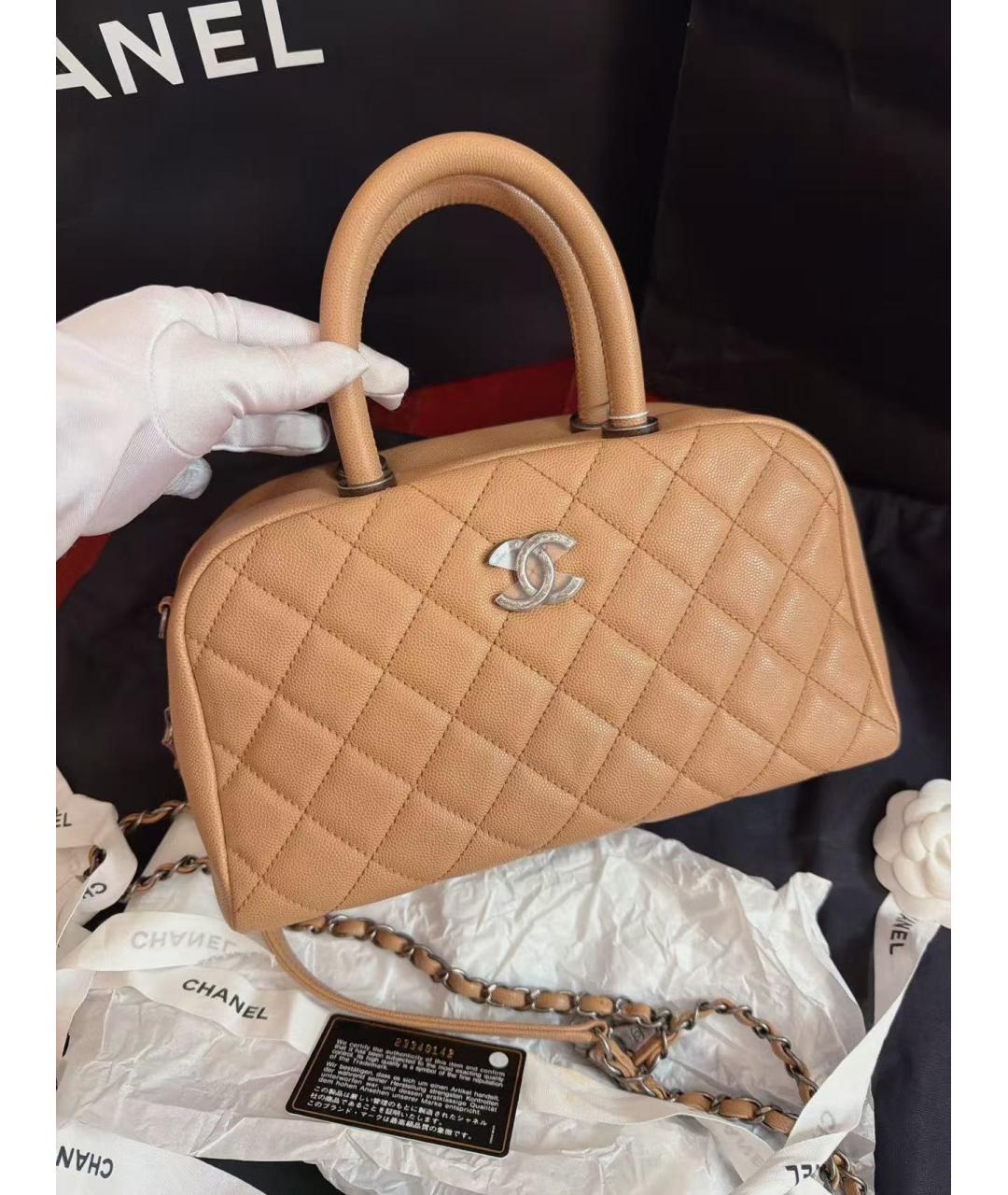 CHANEL Кожаная сумка через плечо, фото 3