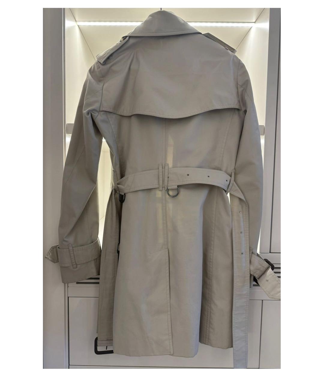 BURBERRY Бежевый хлопковый тренч/плащ, фото 2