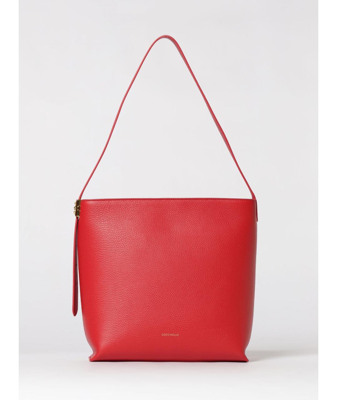 COCCINELLE Красная кожаная сумка через плечо, фото 4