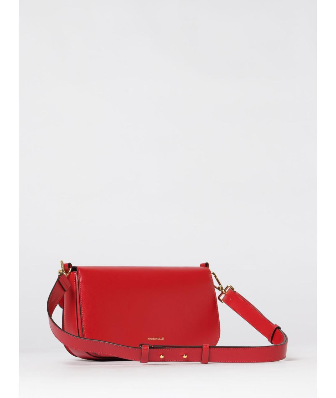 COCCINELLE Красная кожаная сумка через плечо, фото 2