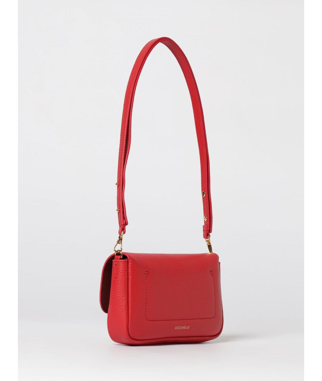 COCCINELLE Красная кожаная сумка через плечо, фото 2