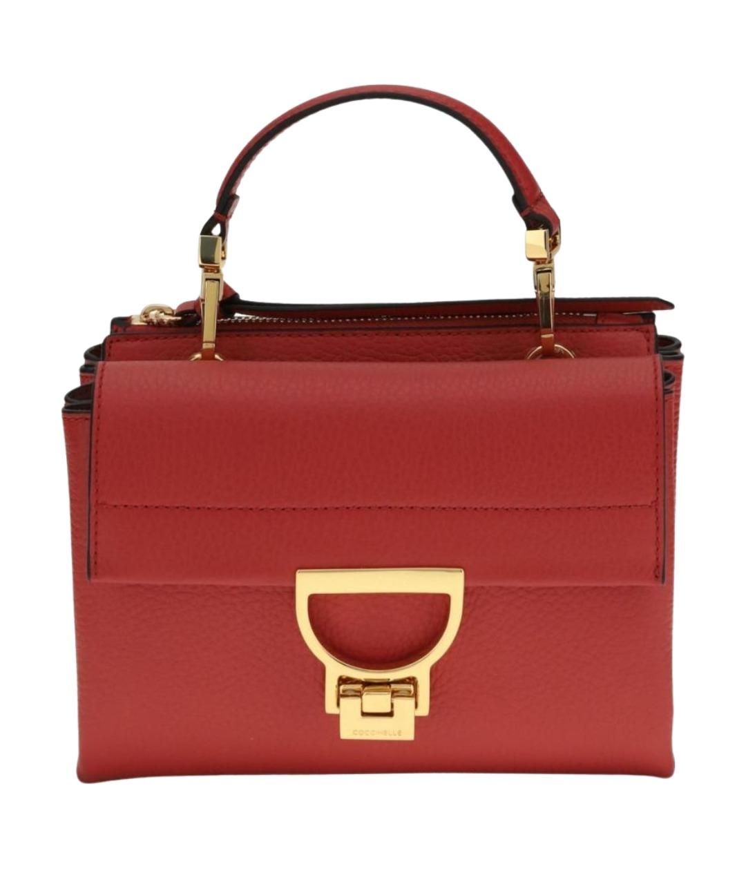 COCCINELLE Красная кожаная сумка через плечо, фото 1