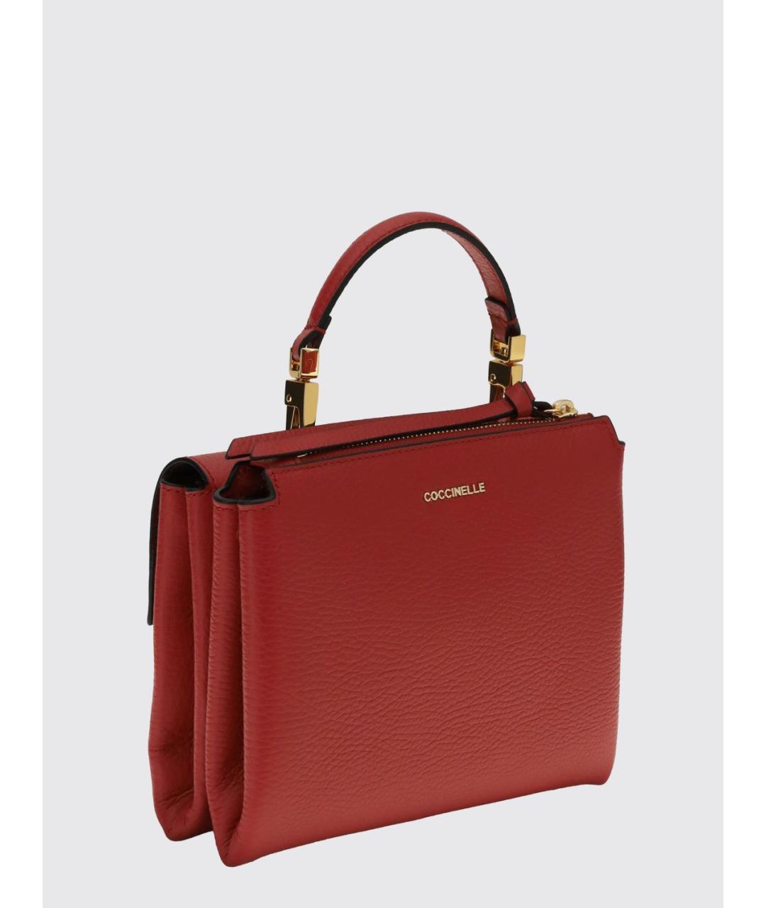 COCCINELLE Красная кожаная сумка через плечо, фото 2