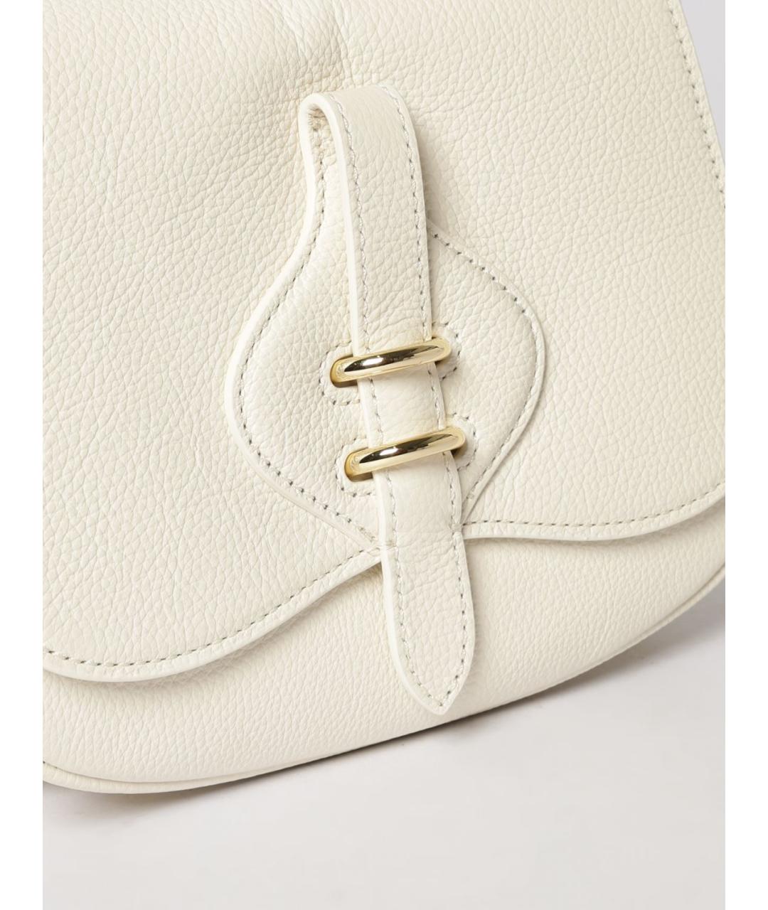 COCCINELLE Белая кожаная сумка через плечо, фото 3