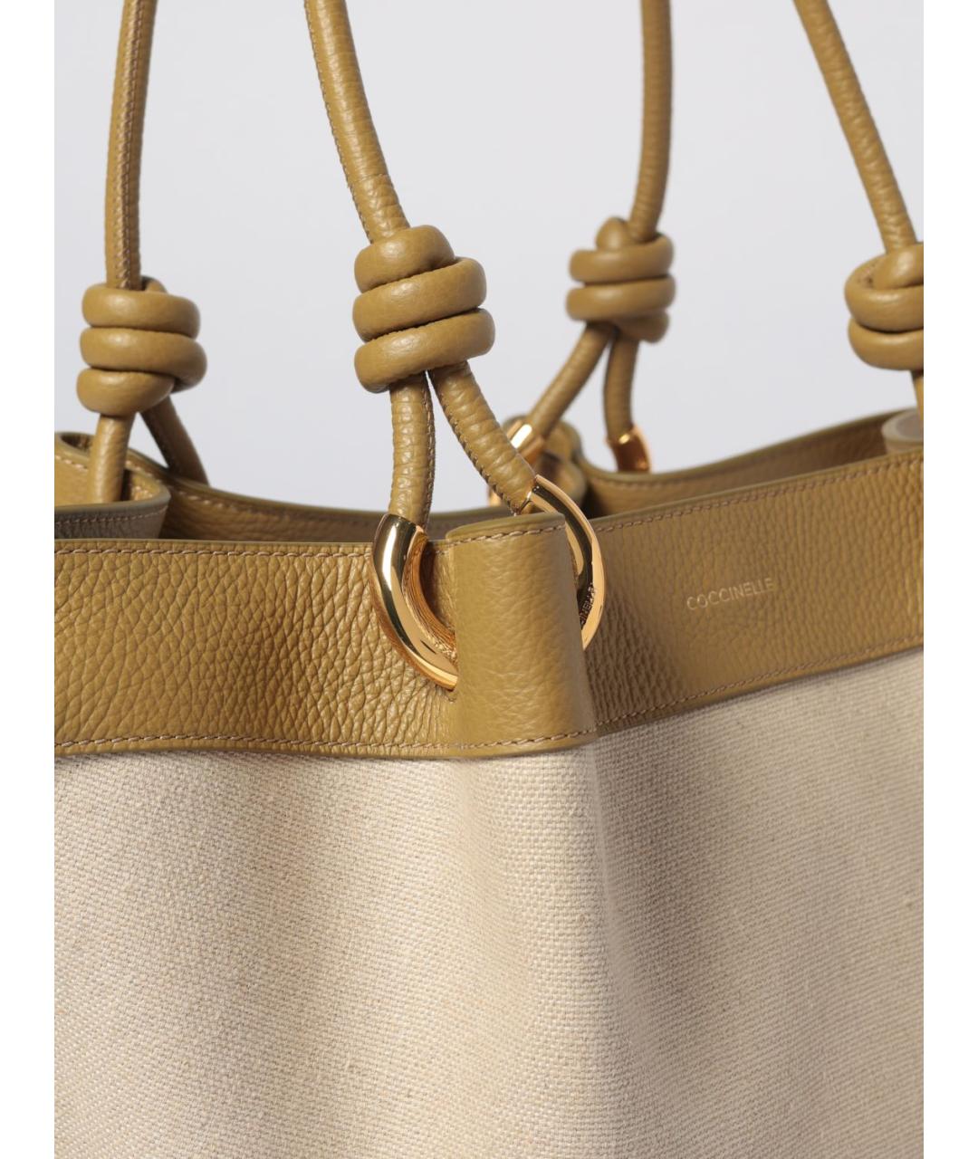 COCCINELLE Бежевая сумка тоут, фото 3