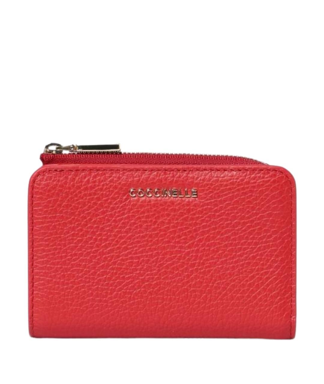 COCCINELLE Красный кожаный кошелек, фото 1
