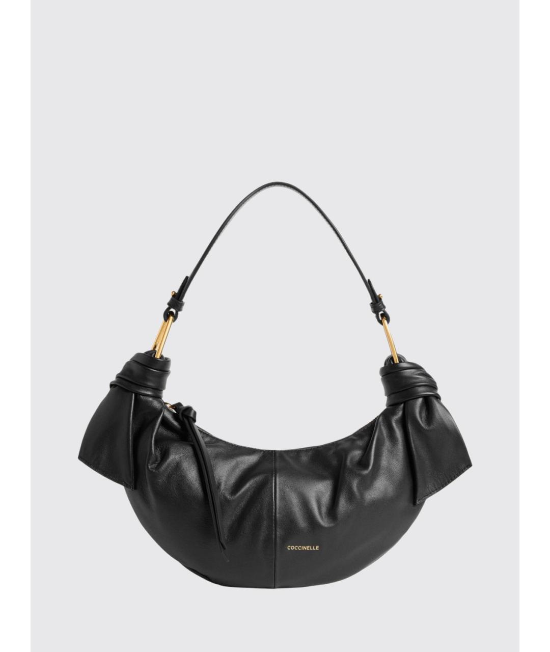 COCCINELLE Черная кожаная сумка через плечо, фото 4