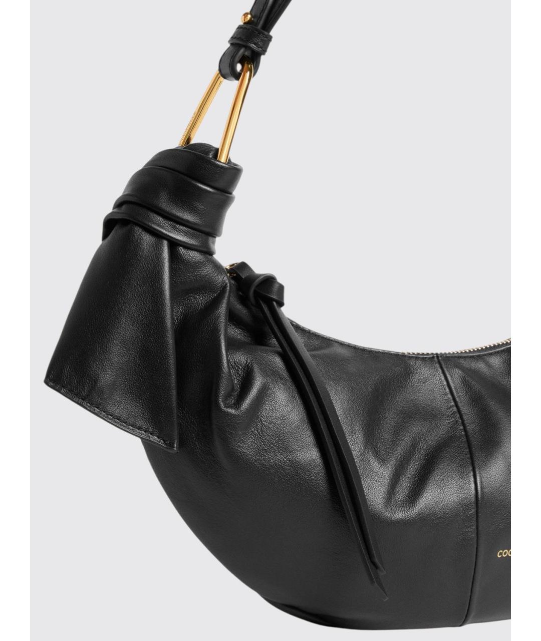 COCCINELLE Черная кожаная сумка через плечо, фото 2