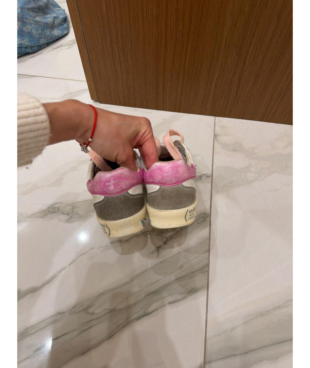 PREMIATA Белые кожаные кеды, фото 4