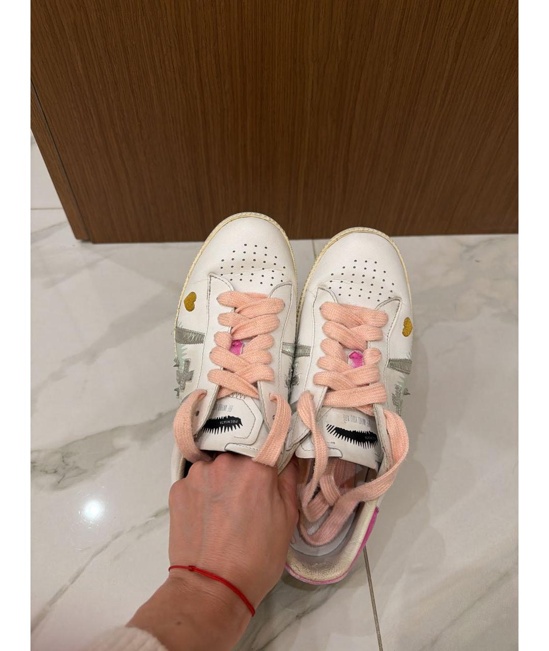 PREMIATA Белые кожаные кеды, фото 2