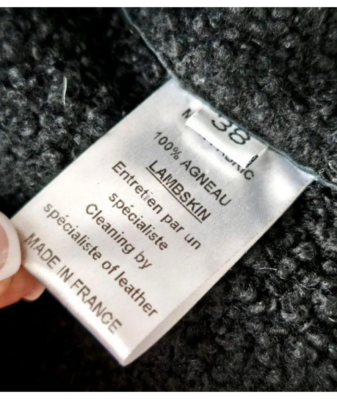 BALMAIN Черная кожаная дубленка, фото 5