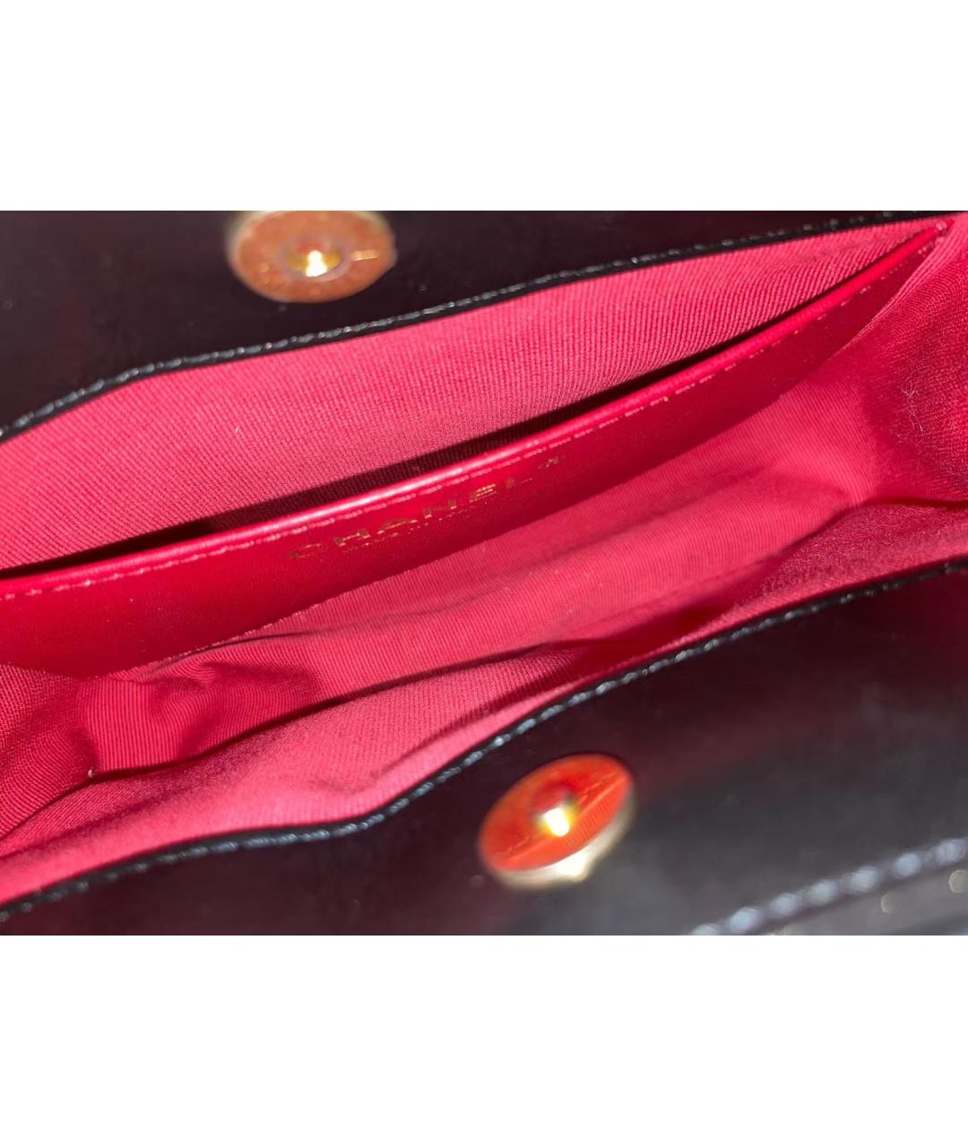 CHANEL Черная кожаная сумка через плечо, фото 5