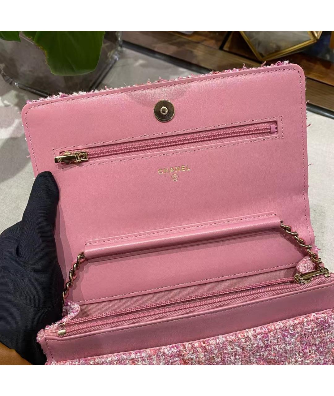 CHANEL Розовая сумка через плечо, фото 7