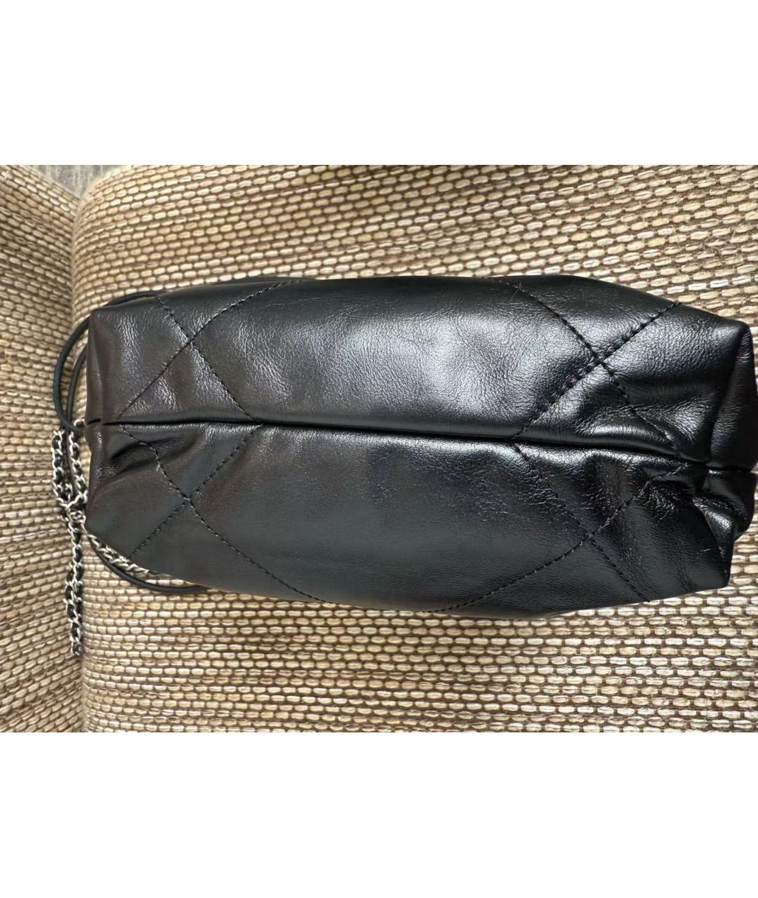 CHANEL Черная кожаная сумка через плечо, фото 3