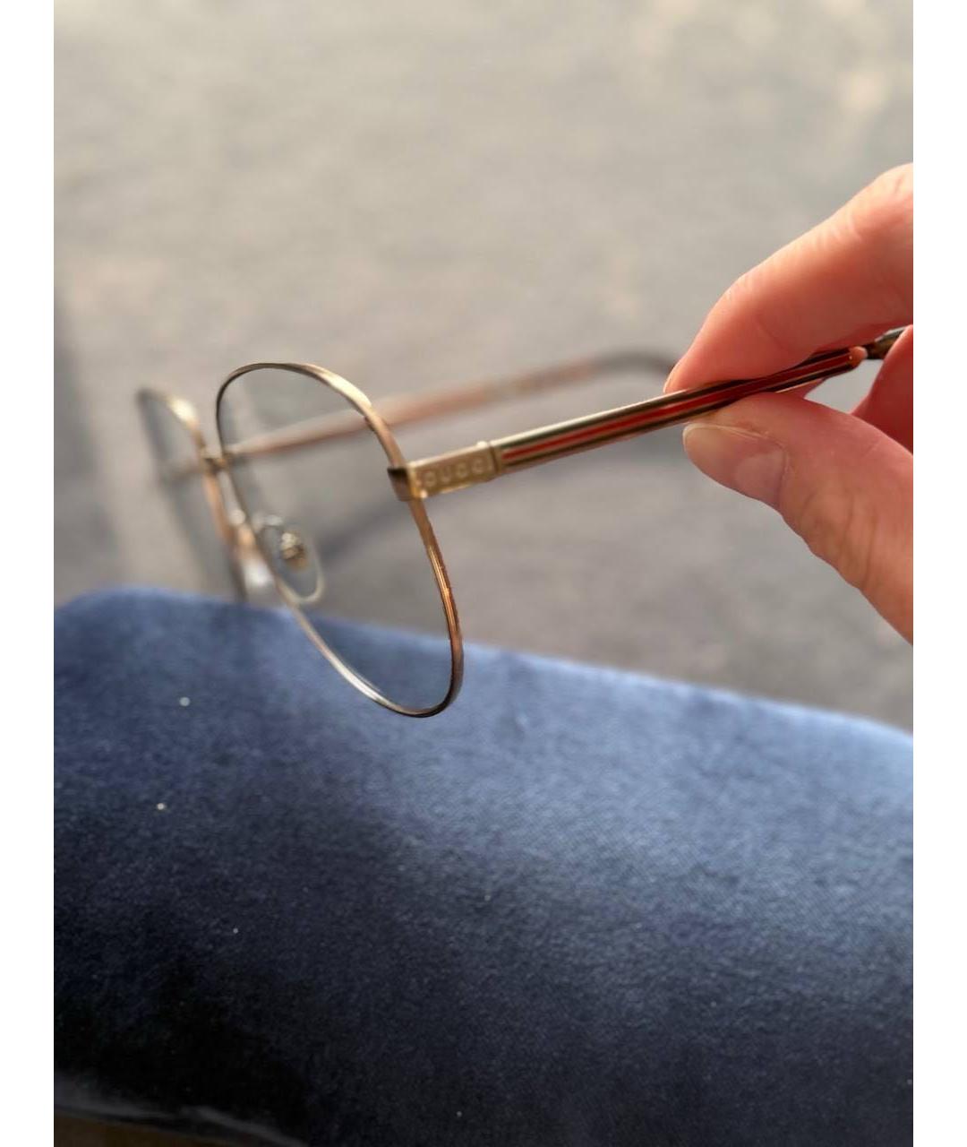 GUCCI Металлические солнцезащитные очки, фото 3