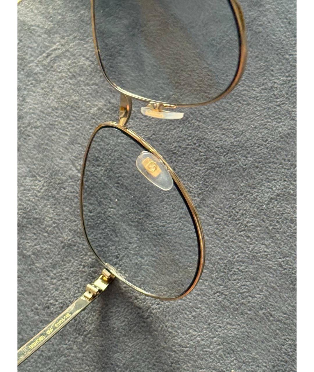 GUCCI Металлические солнцезащитные очки, фото 5