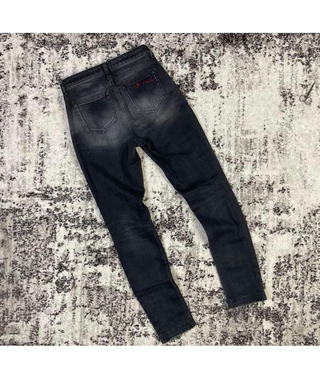 SAINT LAURENT Черные хлопковые джинсы слим, фото 2