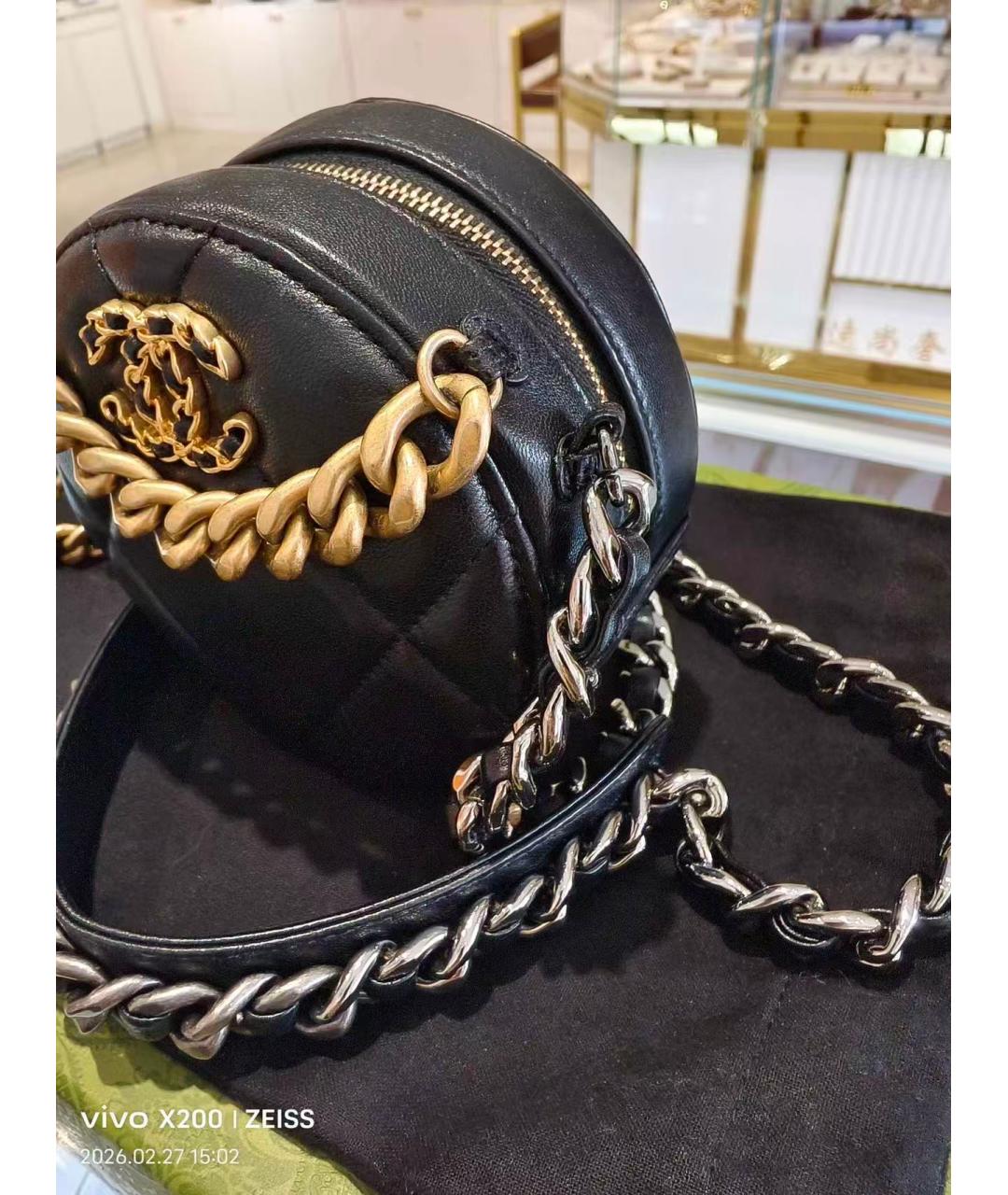 CHANEL Черная сумка через плечо, фото 4