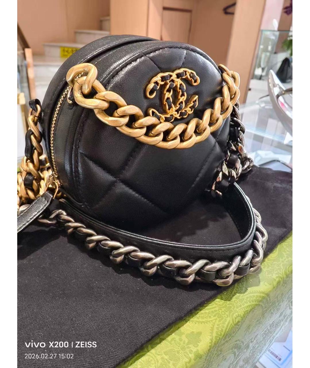 CHANEL Черная сумка через плечо, фото 3