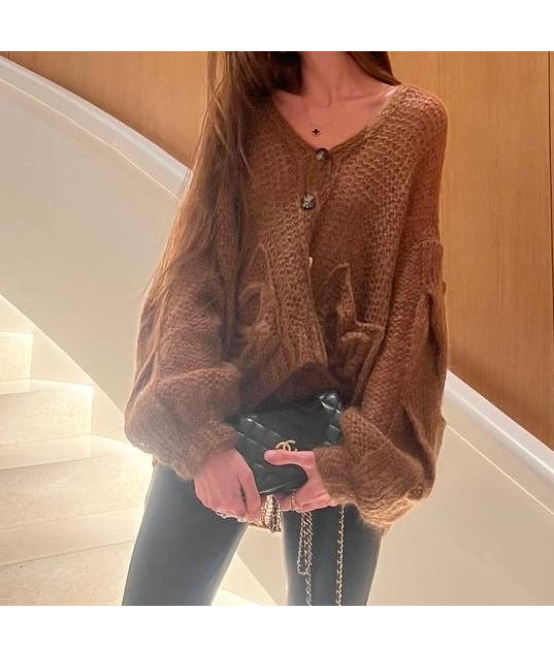 LOEWE Коричневый джемпер / свитер, фото 3