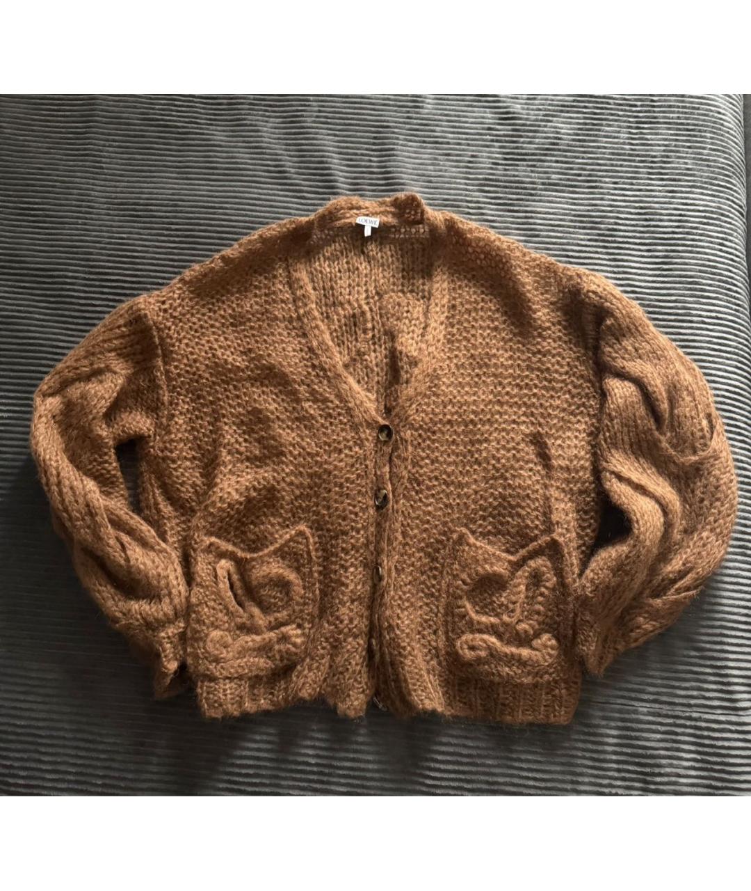 LOEWE Коричневый джемпер / свитер, фото 2
