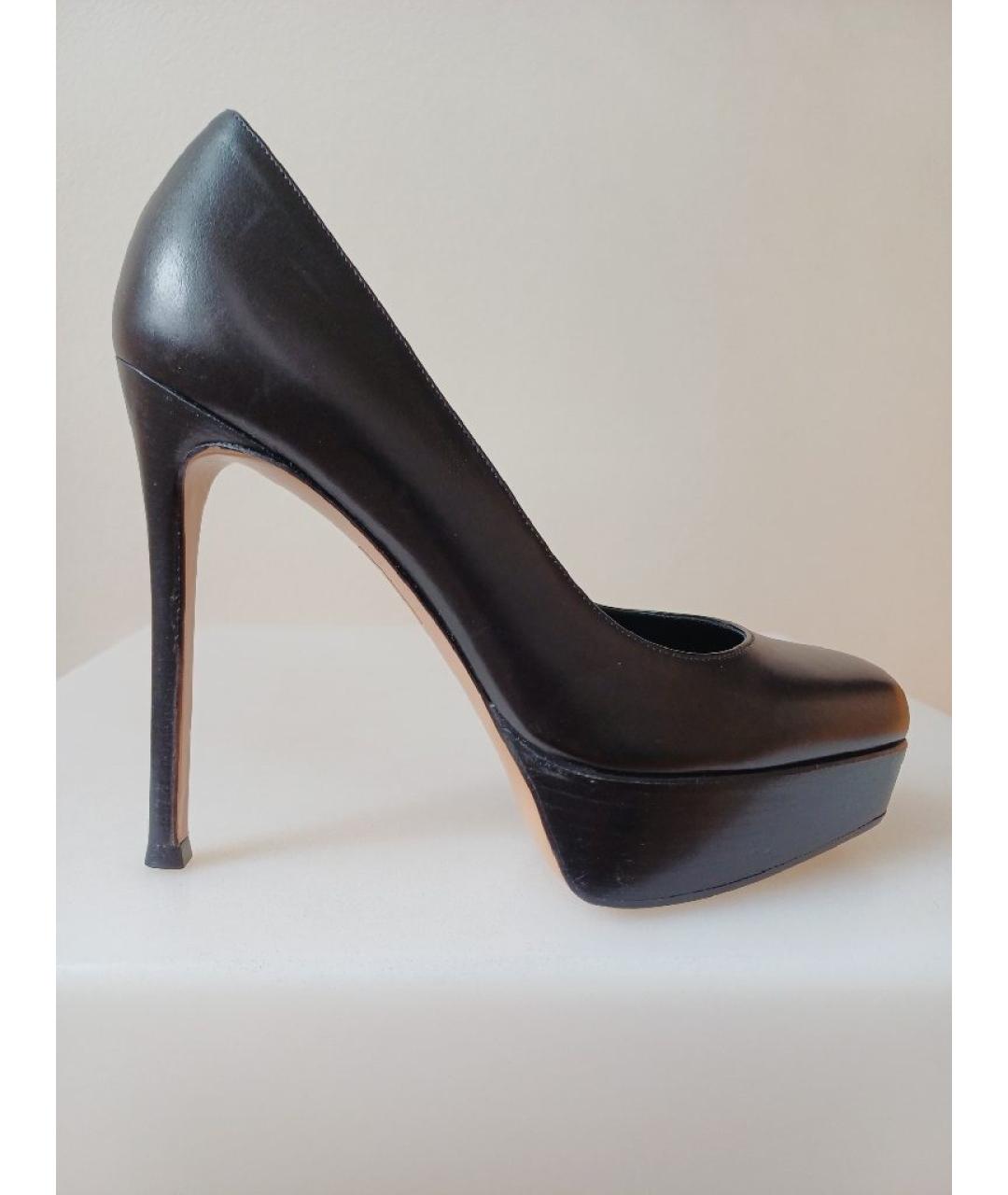 GIANVITO ROSSI Черные кожаные туфли, фото 10