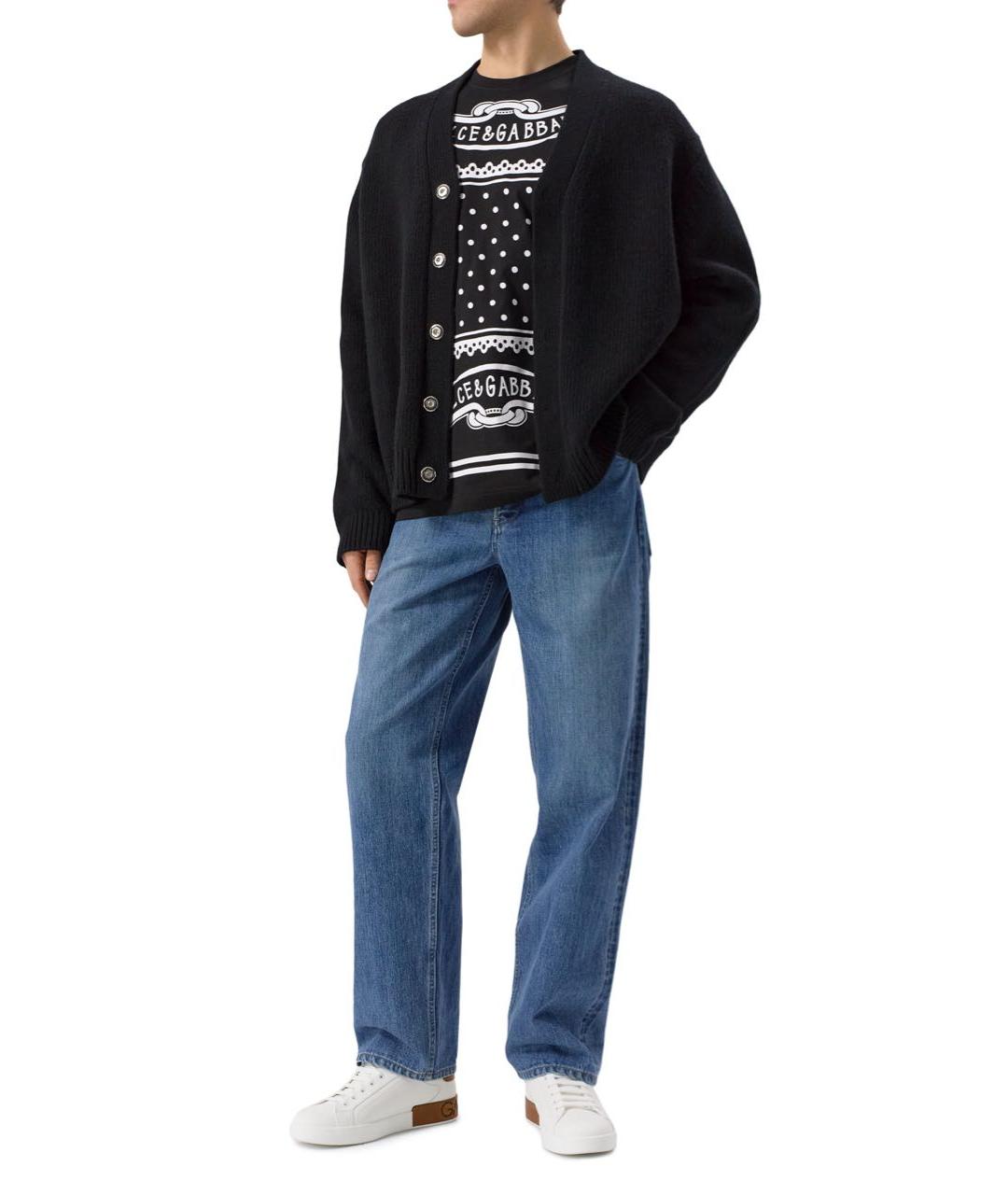 DOLCE&GABBANA Кожаные низкие кроссовки / кеды, фото 2