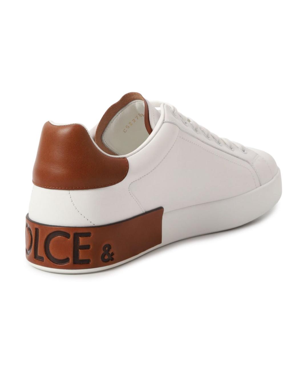 DOLCE&GABBANA Кожаные низкие кроссовки / кеды, фото 6