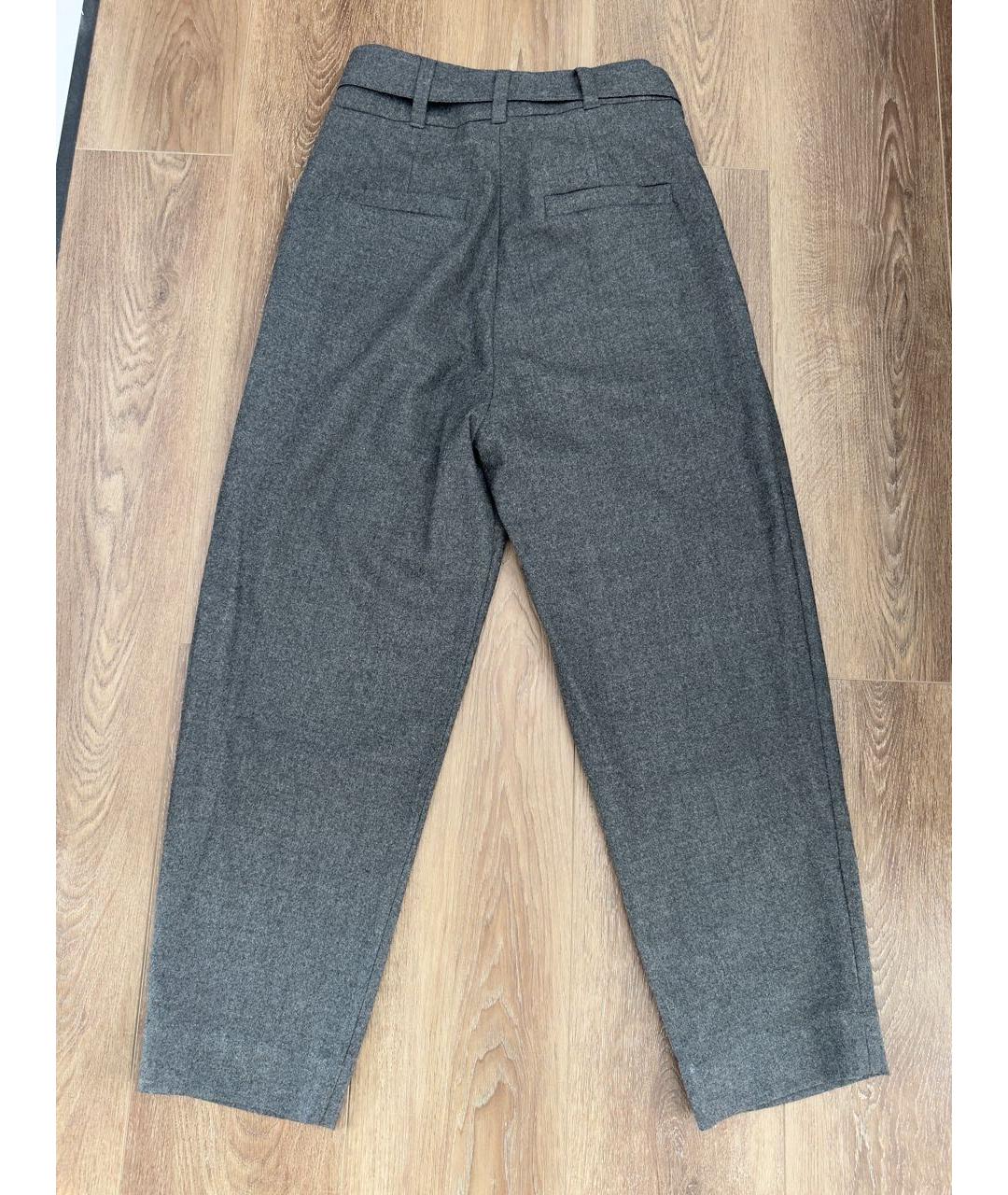 BRUNELLO CUCINELLI Серые шерстяные кюлоты, фото 2